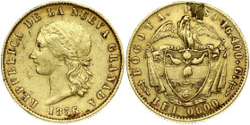 Colombia 10 Pesos 1856