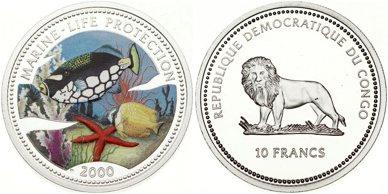 Congo 10 Francs 2000 Multicolor Fish
Estimate: EUR 17 - 30