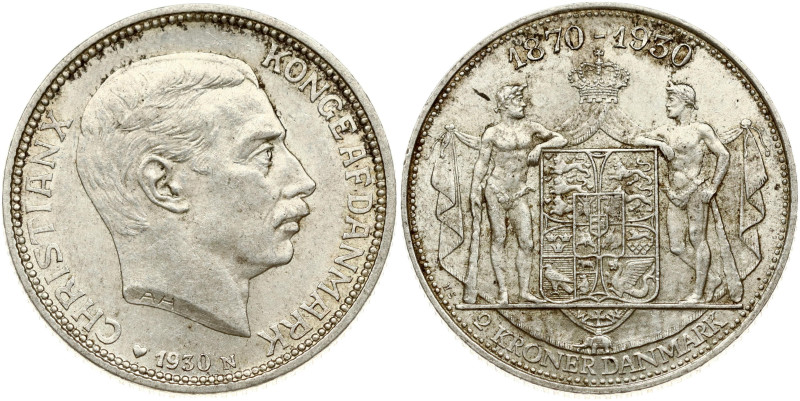 Denmark 2 Kroner 1930 N AH/ HS King's Birthday
Estimate: EUR 20 - 30