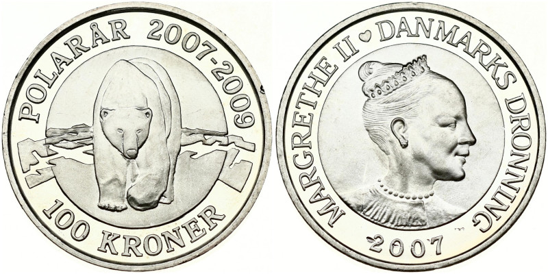 Denmark 100 Kroner 2007 International Polar Year