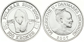 Denmark 100 Kroner 2007 Polar Year