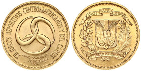 Dominican Republic 30 Pesos 1974 12th Central American and Caribbean Games