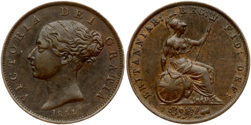 Great Britain Half Penny 1854
Estimate: EUR 30 - 40