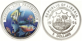Liberia 5 Dollars 1996 Marine Life Protection