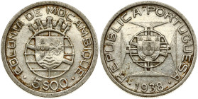 Mozambique 5 Escudos 1938
