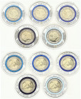 San Marino 2 Euro 2017 Commemorative issue SET Lot of 5 Coins