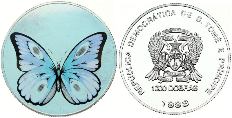 Sao Tome and Principe 1000 Dobras 1998 Butterfly
Estimate: EUR 17 - 30