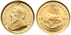 South Africa 1/10 Ounce Krugerrand 1982