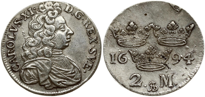 Sweden 2 Mark 1694
Estimate: EUR 210 - 250