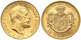 Sweden 10 Kronor 1901 EB