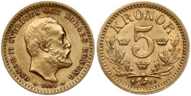 Sweden 5 Kronor 1901 EB
