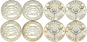 Sweden 100 Kronor 1984 Stockholm Conference Lot of 4 Coins