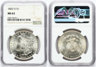 USA 1 Dollar 1883 O 'Morgan Dollar'  NGC MS 63