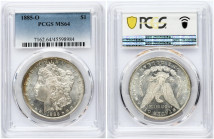 USA 1 Dollar 1885 O 'Morgan Dollar' PCGS MS 64