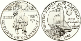 USA 1 Dollar 1992 P Columbus Quincentenary