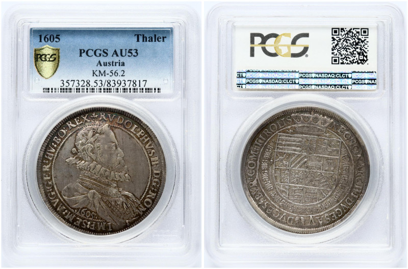 Tyrol Taler 1605 Hall PCGS AU 53 MAX GRADE
Estimate: EUR 360 - 450