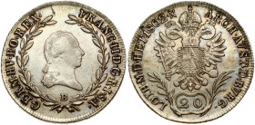 Austria 20 Kreuzer 1802B