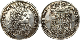 Germany Brandenburg-Prussia 2/3 Taler 1693 LCS