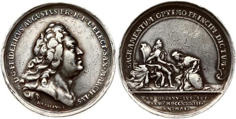 Saxony Medal 1733 Friedrich August II (R)
Estimate: EUR 320 - 400