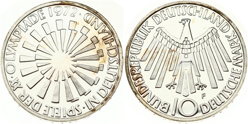 Germany Federal Republic 10 Mark 1972F Olympic Games in Munich