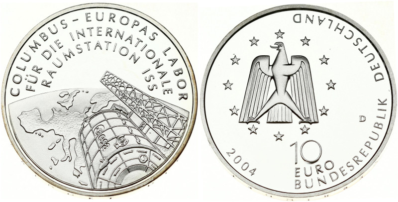 Germany 10 Euro 2004 Columbus Laboratory on ISS