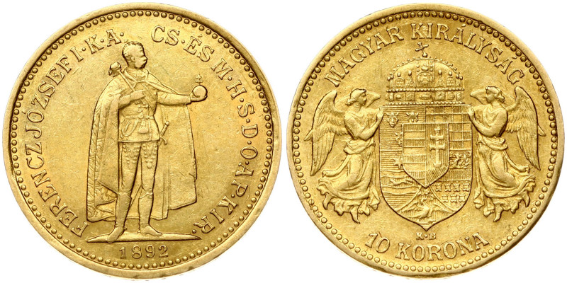 Hungary 10 Korona 1892 KB