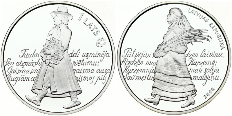 Latvia 1 Lats 2008 Song Festival
Estimate: EUR 30 - 40