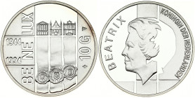 Netherlands 10 Gulden 1994 BE-NE-LUX Treaty
