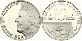 Netherlands 10 Gulden 1995 Hugo de Groot