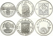 Netherlands 1 Gulden & Medals (1681-2005) Lot of 3 Coin & Medals