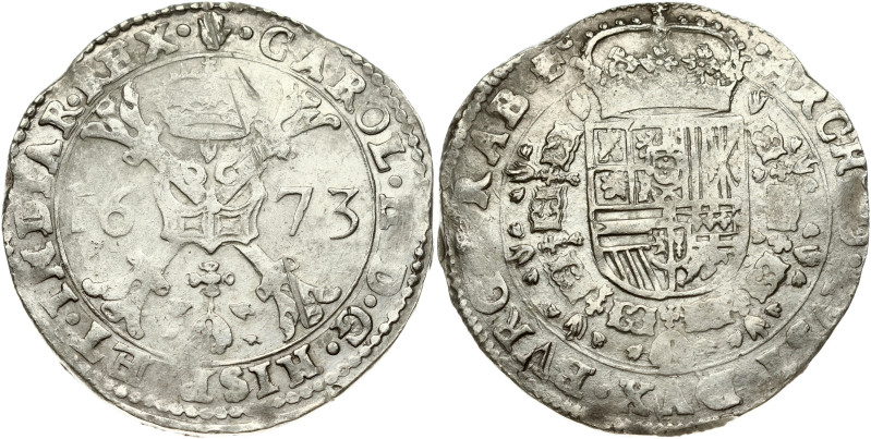 Spanish Netherlands Patagon 1673 Antwerp (R1)
Estimate: EUR 100 - 140