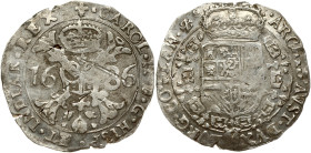 Spanish Netherlands FLANDERS 1 Patagon 1686 (R1)