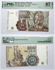 Romania 500 Lei 1991 Constantin Brancusi Banknote PMG 67 Superb Gem Unc EPQ