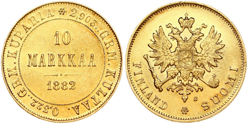 Russia for Finland 10 Markkaa 1882 S
Estimate: EUR 290 - 350