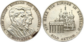Russia Medal 1991 Yeltsin and Weizsaker