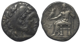 Königreich Makedonien. Alexander III. der Große (336 - 323 v. Chr.).

 Drachme (Silber). Ca. 323 - 280 v. Chr. Ungesicherte Münzstätte im westlichen...