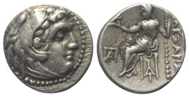 Königreich Makedonien. Alexander III. der Große (336 - 323 v. Chr.).

 Drachme (Silber). Ca. 319 - 305 v. Chr. Magnesia am Mäander.
Vs: Kopf des ju...