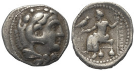 Königreich Makedonien. Alexander III. der Große (336 - 323 v. Chr.).

 Tetradrachme (Silber).
Vs: Kopf des jugendlichen Herakles mit Löwenfell rech...