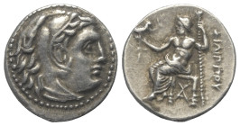 Königreich Makedonien. Philippos III. Arrhidaios (323 - 317 v. Chr.).

 Drachme (Silber). Ca. 323 - 319 v. Chr. Magnesia am Mäander.
Vs: Kopf des j...