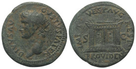Augustus (31 v. - 14 n. Chr.). Divus Augustus unter Titus.

 As. 80 - 81 n. Chr. Rom.
Vs: DIVVS AVGVSTVS PATER. Kopf mit Strahlenkrone links.
Rs: ...