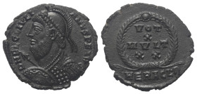 Iulianus II. Apostata (360 - 363 n. Chr.).

 Centenionalis (Bronze). 361 - 363 n. Chr. Heraclea.
Vs: D N FL CL IVLIANVS P F AVG. Behelmte Büste mit...