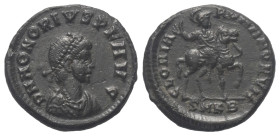 Honorius (393 - 423 n. Chr.).

 Follis (Bronze). 392 - 395 n. Chr. Cyzicus.
Vs: DN HONORIVS PF AVG. Büste mit Perldiadem, Paludament und Panzer rec...