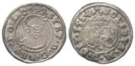 Polen. Königreich. Stephan Bathory (1576 - 1586).

 Solidus (Schilling) (Silber). 1584. Vilnius (Wilno).
Vs: Bekröntes Monogramm, Name und Titel de...