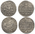 Polen. Königreich. Sigismund III. Wasa (1587 - 1632).

 Dreigröscher (Silber). 1600 und 1601. Bromberg (Bydgoszcz) und Krakau (Krakow).
Lot (2 Stüc...