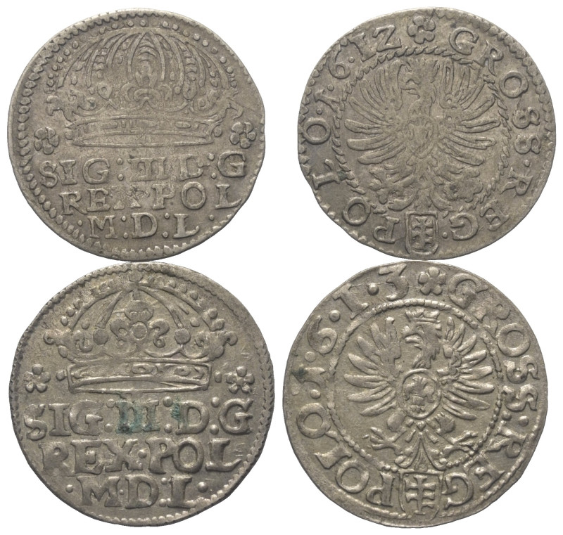 Polen. Königreich. Sigismund III. Wasa (1587 - 1632).

 Groschen (Silber). 161...