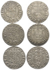 Polen. Königreich. Sigismund III. Wasa (1587 - 1632).

 Poltorak = 1/24 Taler (Silber). 1625 und 1627. Bromberg (Bydgoszcz).
Lot (3 Stück):
Vs: Be...