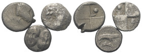 Griechische Münzen - Lots.


Istros (Moesia Inferior) / Thrakischer Chersones (Thrakien).

Lot (3 Stück, Silber): Hemidrachme, Obol; ca. 4. Jhdt....