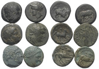 Griechische Münzen - Lots.


Unter anderem: Philippos II. (Königreich Makedonien) / Larissa (Thessalien).

Lot (6 Stück): Bronze; ca. 4. - 3. Jhd...