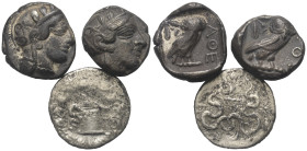 Griechische Münzen - Lots.


Athen (Attika) / Apameia (Phrygien).

Lot (3 Stück, Silber): Tetradrachme; ca. 5. - 2. Jhdt. v. Chr.

Sehr schön -...