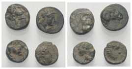 Griechische Münzen - Lots.


Unter anderem: Gargara / Kebren (Troas).

Lot (4 Stück): Bronze; ca. 4. Jhdt. v. Chr.

Sehr schön - fast sehr schö...
